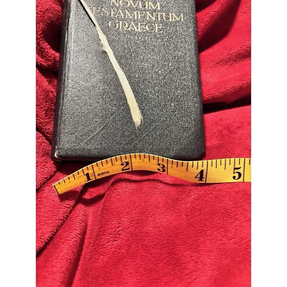 1952 Vintage Novem Testamentum Graece Bible Publish Germany Post WWII Era 4x6
